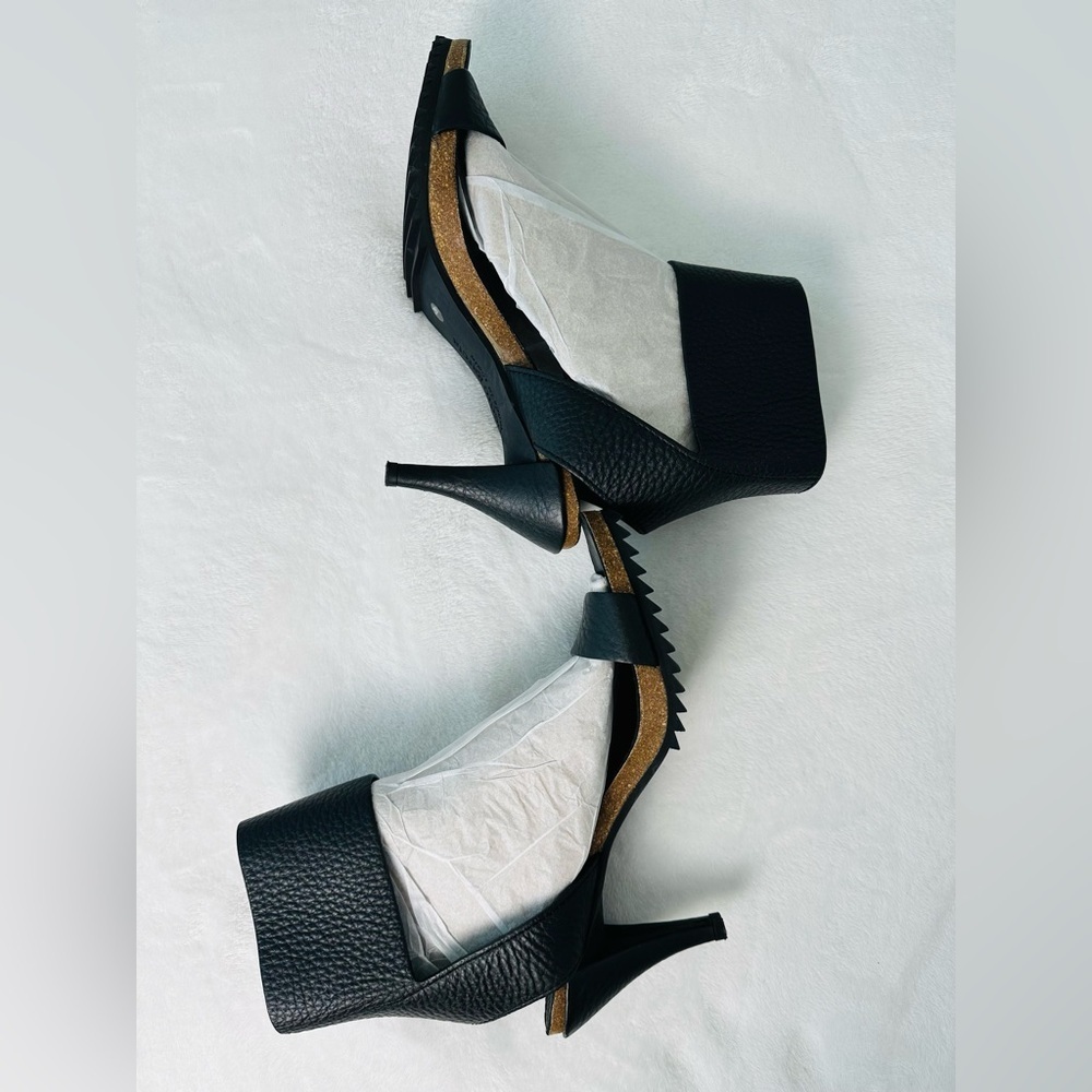 Pedro Garcia Open-Toe Ankle Strap Leather Heeled Sandal Size 39.5 or US 9.5 - Picture 4 of 11